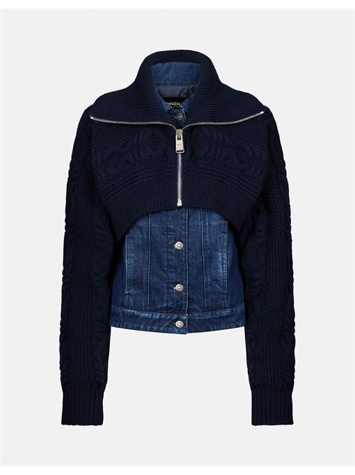SLIM DENIM JACKET WITH FIXED FITSLIM DENIM JACKET WITH FIXED FIT DONDUP | DJ735.DF0283D.LT8W800 BLU